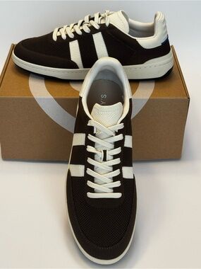 NEW Rothy's Brown and White Men’s Court Sneaker